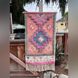 Wool rug hanging - decor